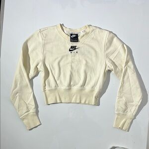 Nike Air Off-White Cropped Sweatshirt